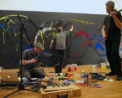 Performance Painting at Modern Art Oxford, 2011